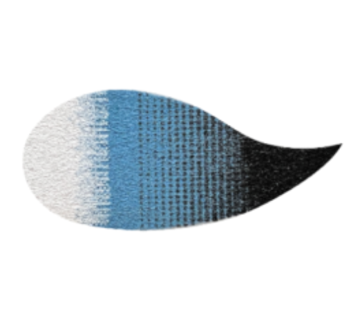 Tricolor White, Columbia Blue, Black Eye Pad Kit