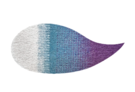 Tricolor White, Teal, Purple Eye Pad Kit
